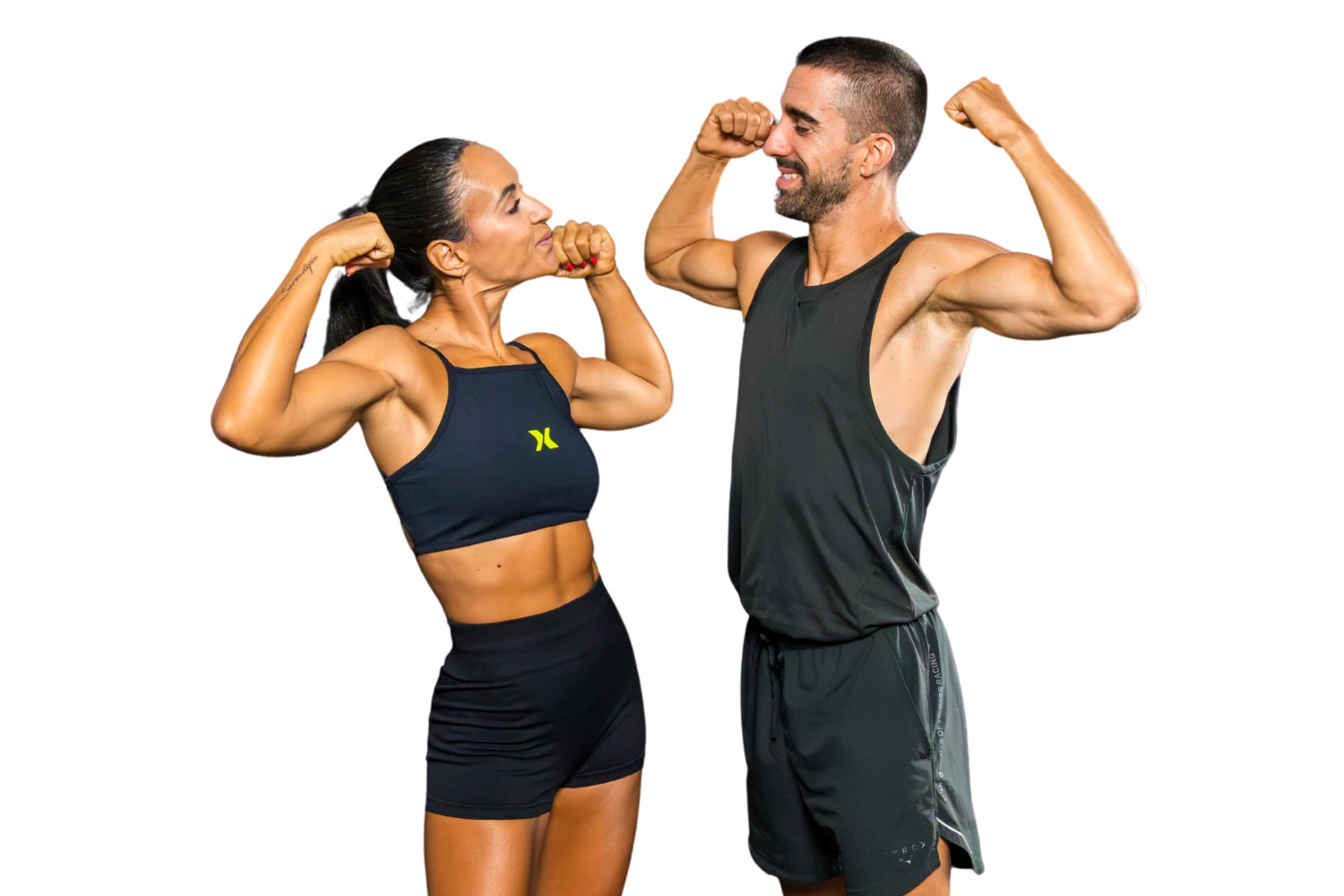 Pareja de INBoxers tras una sesión de Strength Training